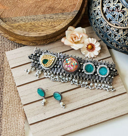 Handpainted Paan Necklace