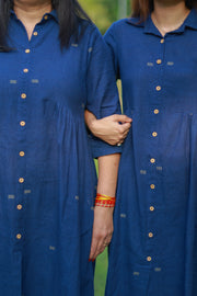 Handwoven Kala Cotton Shirt Dress - Fursat