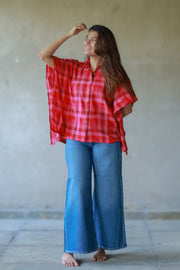 Handwoven Kala Cotton Kaftan Shirt - Rahat