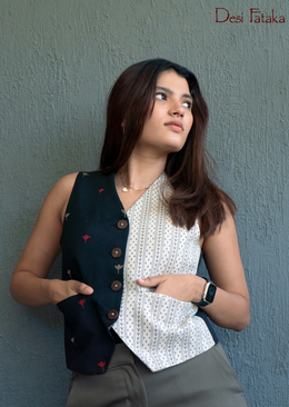 Noir Blanc Vest