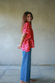 Handwoven Kala Cotton Kaftan Shirt - Rahat